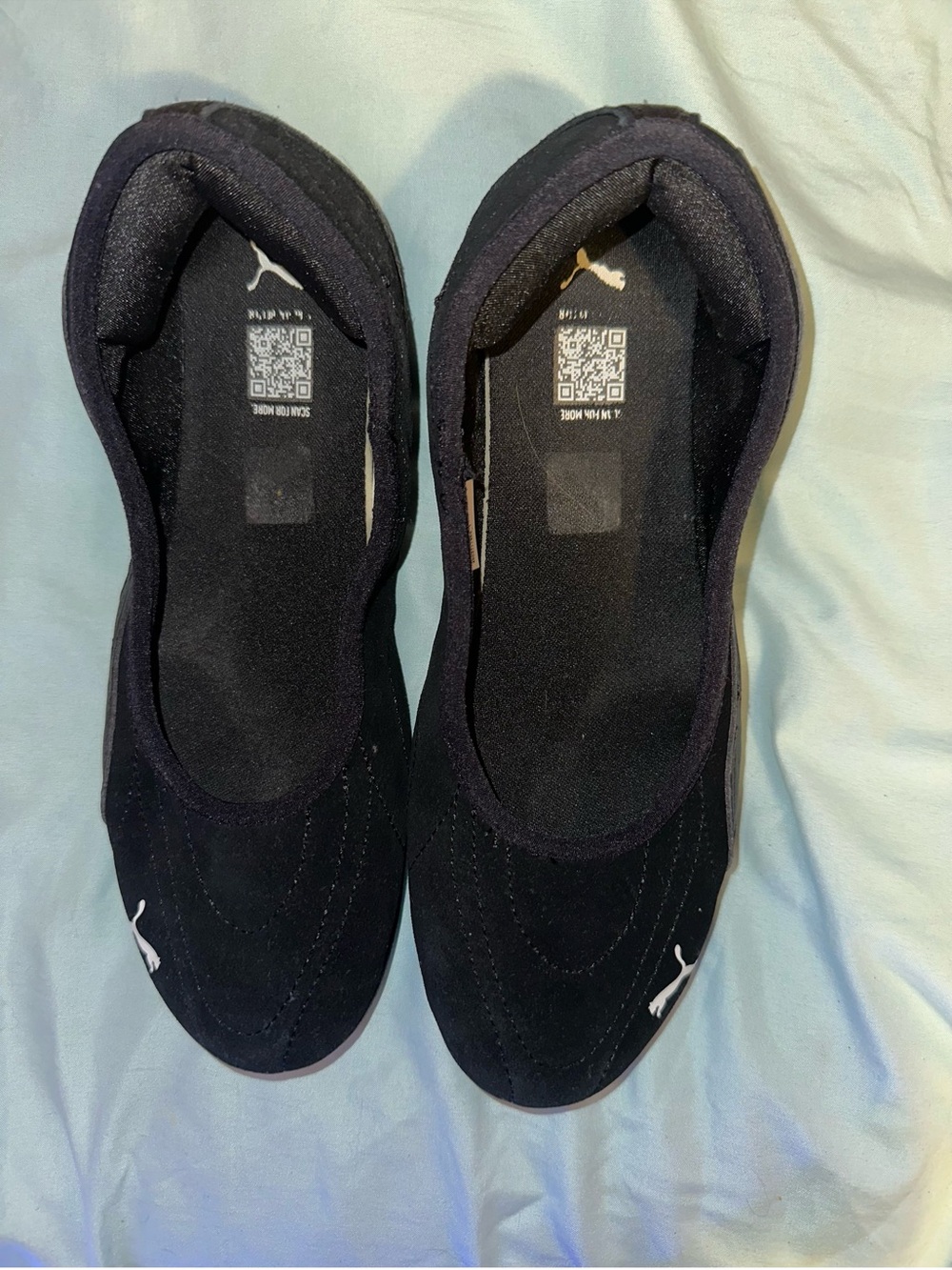 Sz 8 PUMA Catch Soleil Ballerina Sporty Ballet Flats Black Low Profile - Picture 4 of 4